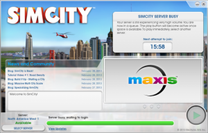 SimCity Server Queues